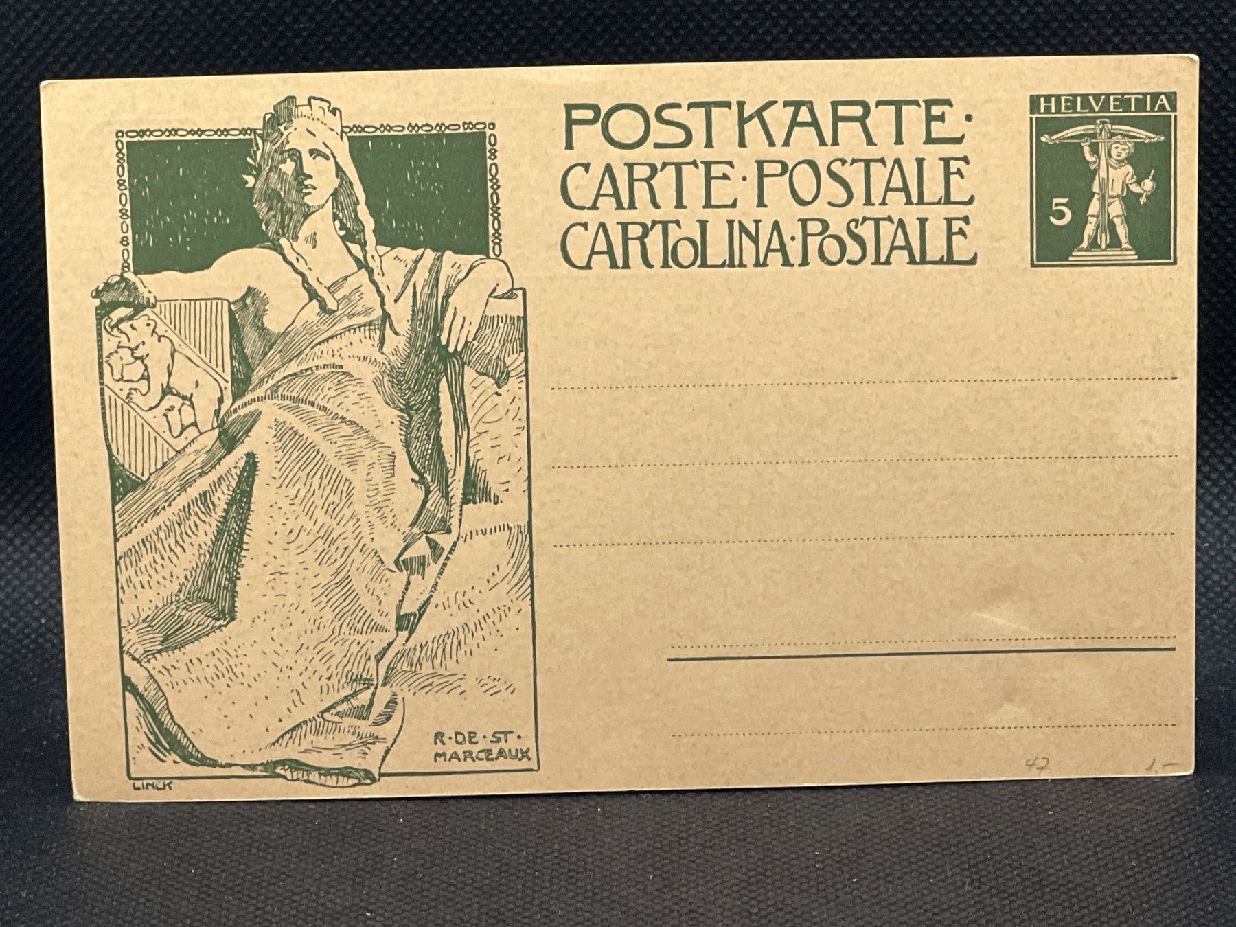 Cartoline postali: Postkarte: Inauguration du monument commemoratif – Usato da Widnau venduto da Brusi9