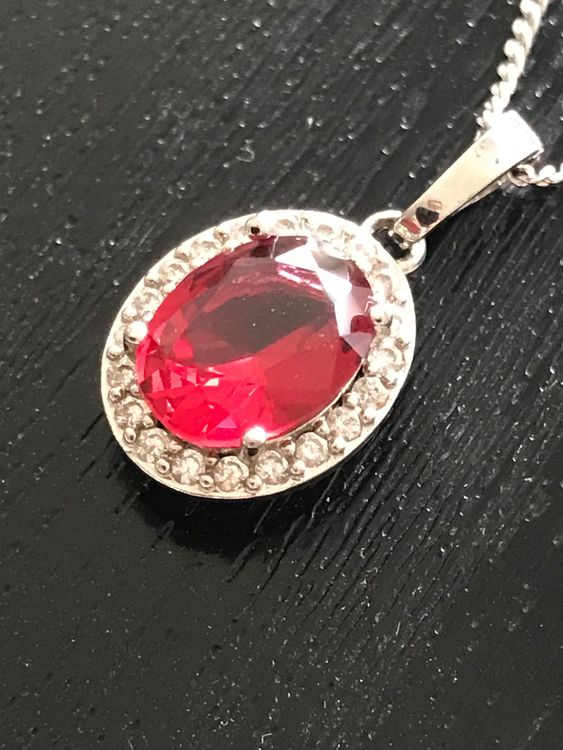 Autres bijoux: Schmuckset in rot, Halskette, Anhänger, Armband, Ohrringe, – D'occasion à Sirnach par primo.si 8