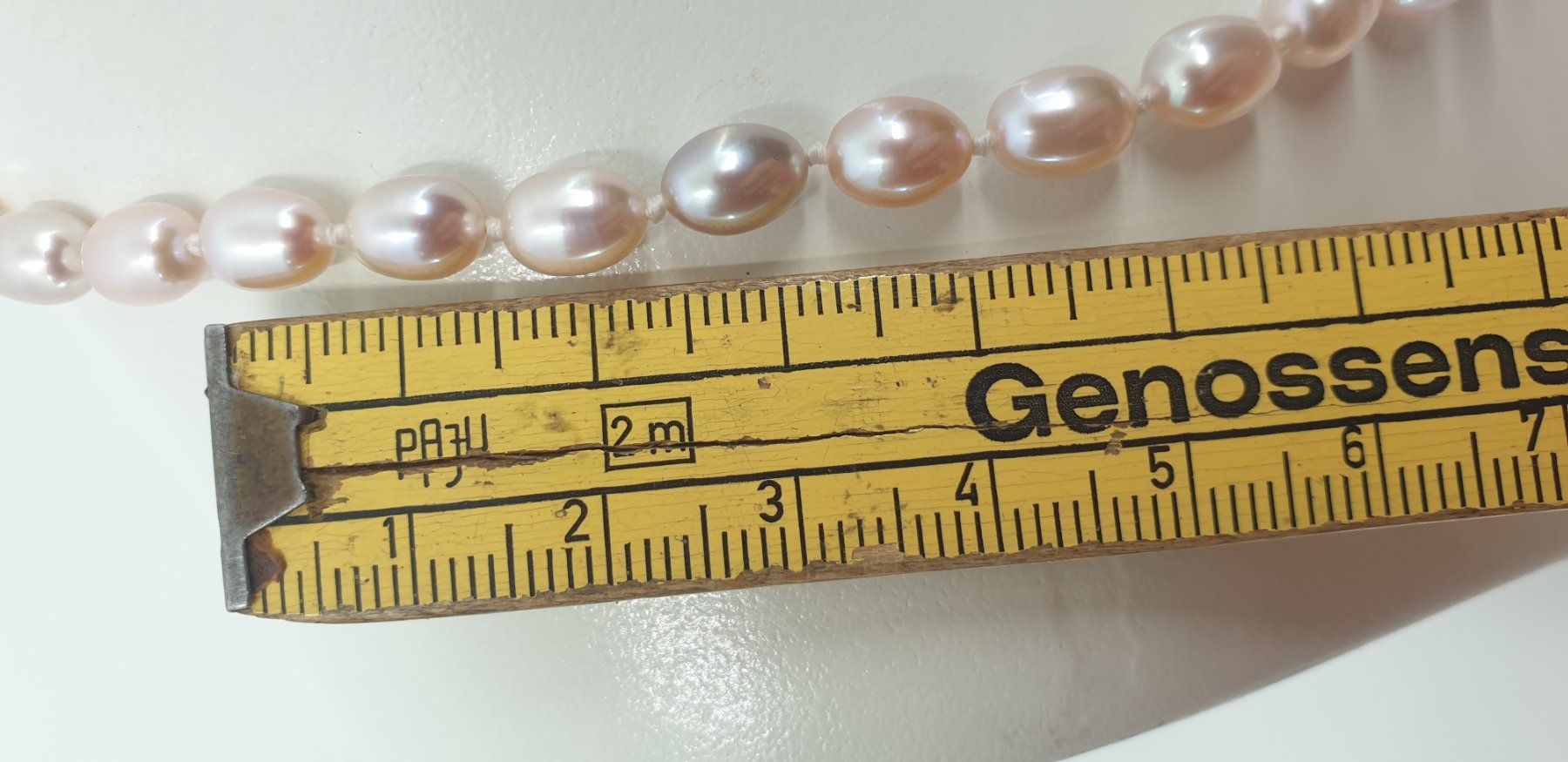 Ketten: Perlenkette rosa grau mit Silberverschluss – Gebraucht aus Emmen von magelan 4