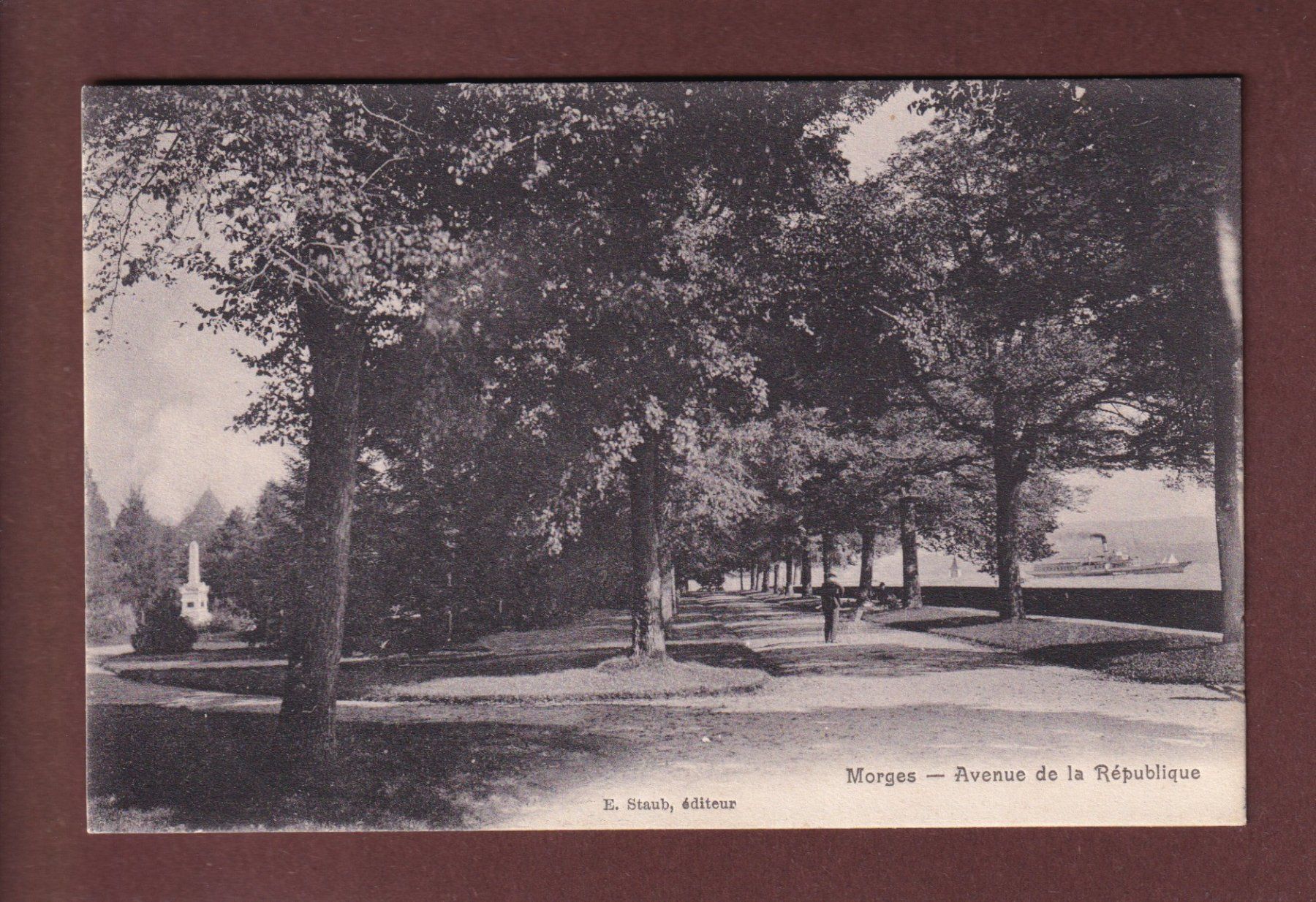 Ansichtskarten: MORGES - Avenue de la République - 1909 – Gebraucht aus Pully von nicecards-shop