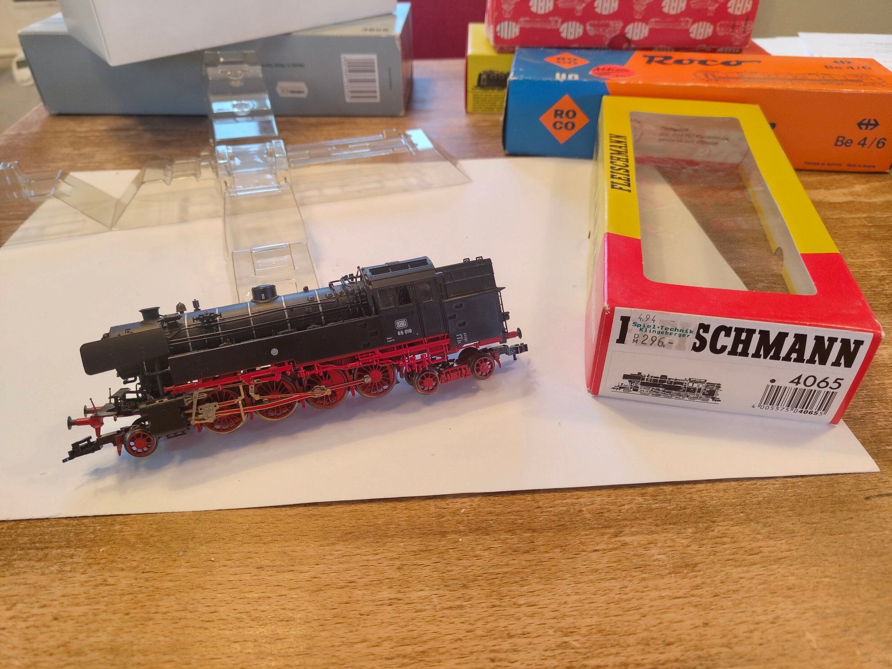 Fleischmann Modellini di ferrovie: Fleischmann 4065 Dampflok 65 018 DC – Usato da Wädenswil venduto da Flaviocu
