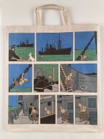 Tintin à la mer… sac cabas en papier cadeau avion neuf