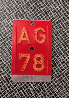 AG 78 - Seltene Vintage Velonummer!