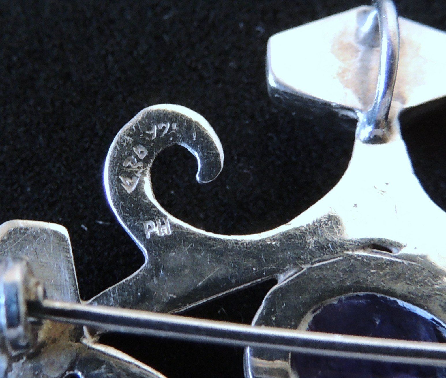 Ciondoli: Amethyst Silber 925 Brosche / Anhänger – Usato da Waldenburg venduto da schaller707 4