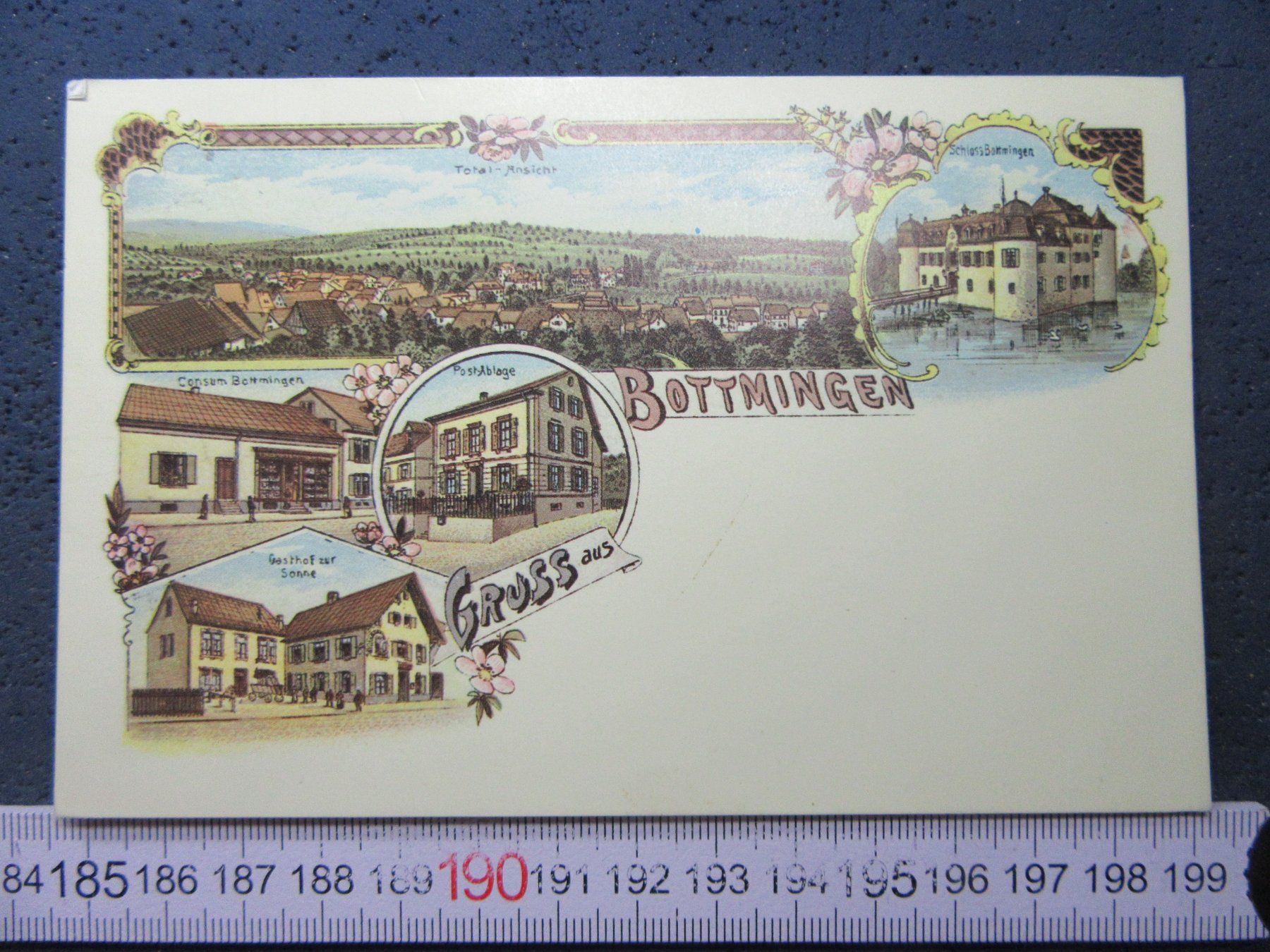 Cartoline postali: BOTTMINGEN BL AK REPRO UM 1895 – Usato da Ettingen venduto da Hausi4711