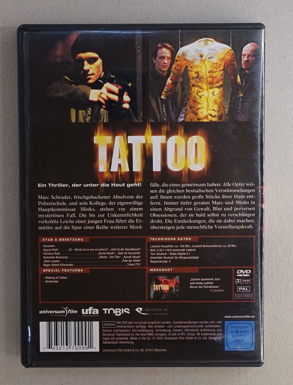 Tous les DVDs: Tattoo – D'occasion à Sessa par fraenklishop 1
