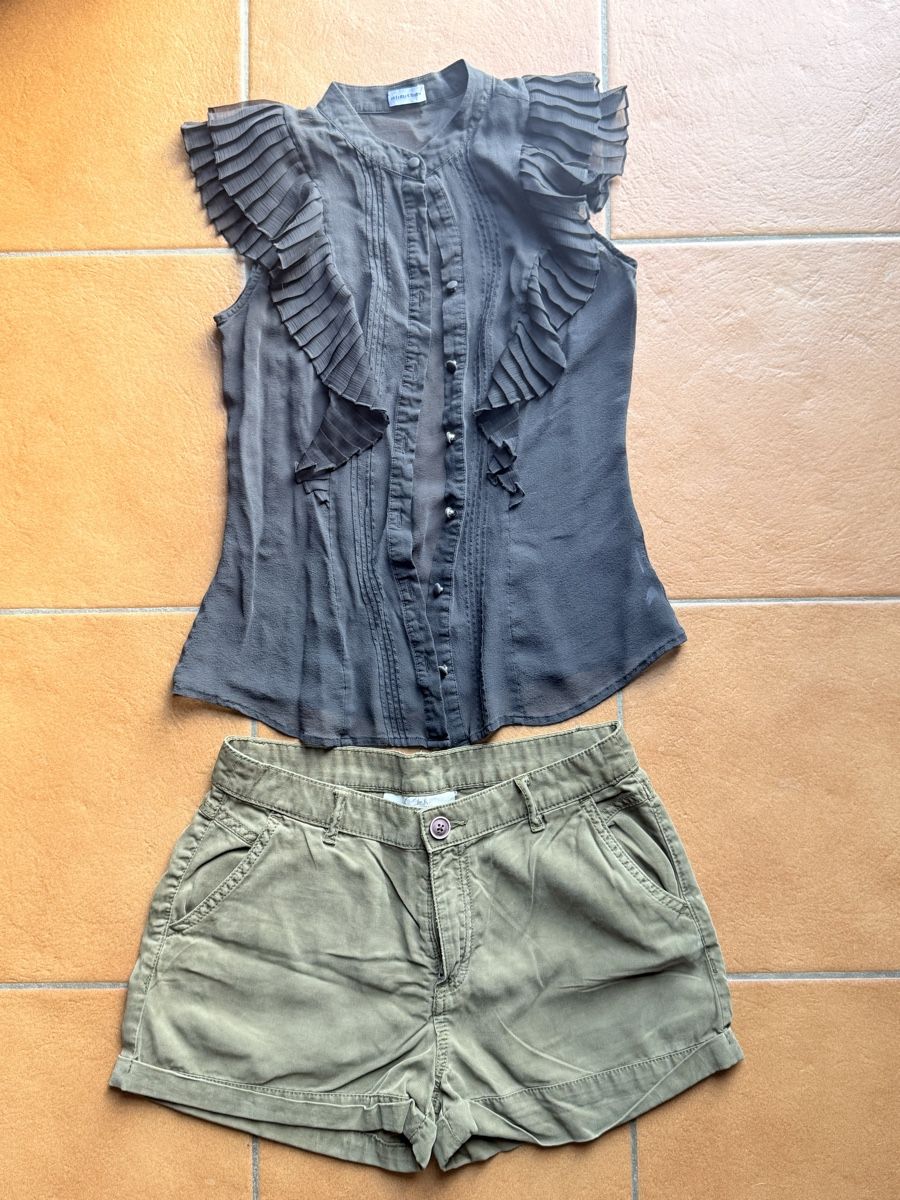 Kleiderpakete: Camicetta e pantaloncini taglia S/36 usati – Gebraucht aus Bellinzona von bul_mvy5