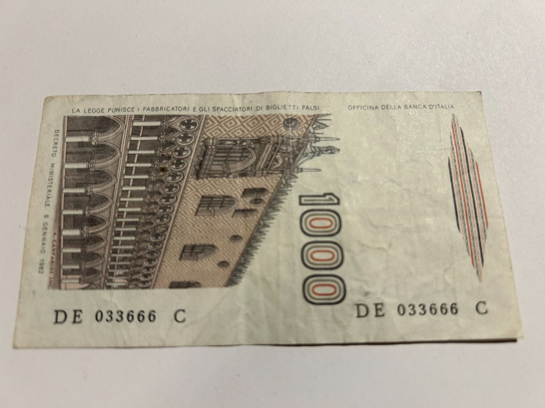 Banconote: Italien 1982, 1000 Lire – Usato da Bettwiesen venduto da mad_cl6y 1