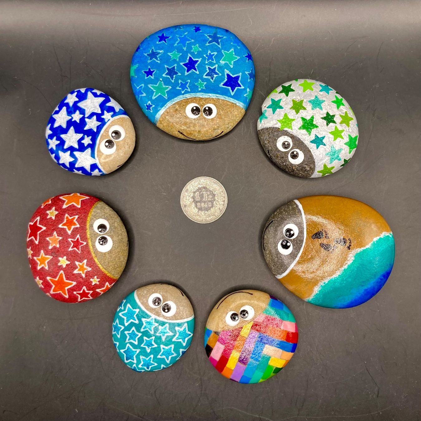 Tutte le decorazioni: Handbemalte Marienkäfer, Glücksbringer, Hochzeit, Tischdeko – Nuovo e nell'imballaggio originale da Vinelz venduto da Viewfinder84