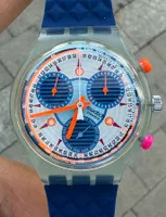 Swatch Uhr Chrono aus Kunststoff