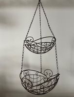 Vintage Hängeetagere Pflanzenampel Metallkorb Neupr. 55,-CHF