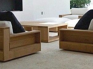 Set di tavolo e panche: Gartengarnitur 1 Sofa 2 Sessel 1 Tisch Teakholz Sitzmöbel – Nuovo e nell'imballaggio originale da Daisendorf venduto da Wohn-Kult 4