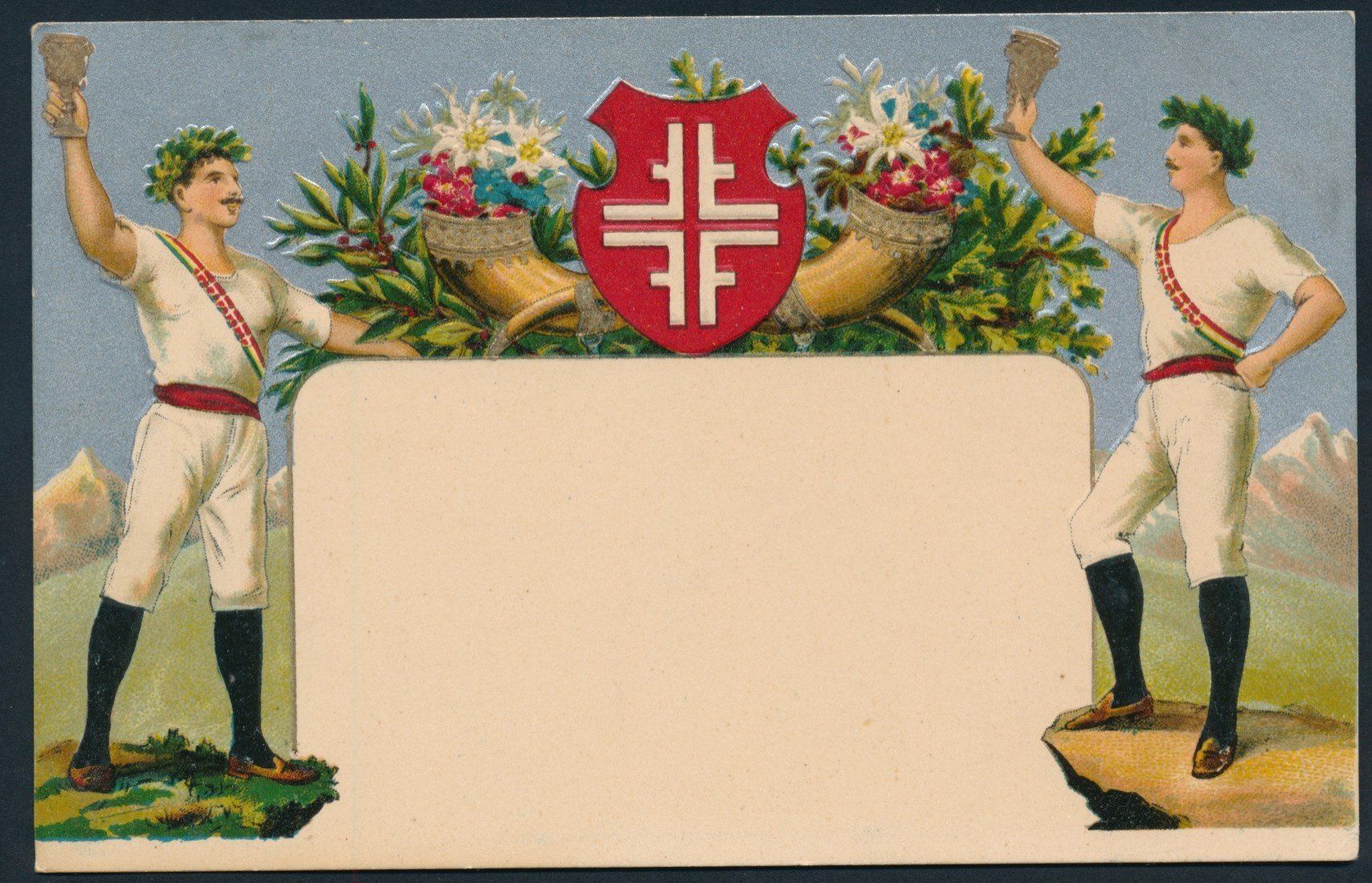 Ansichtskarten: Turner-Postkarte um 1900 – Gebraucht aus Bonau von Profila3