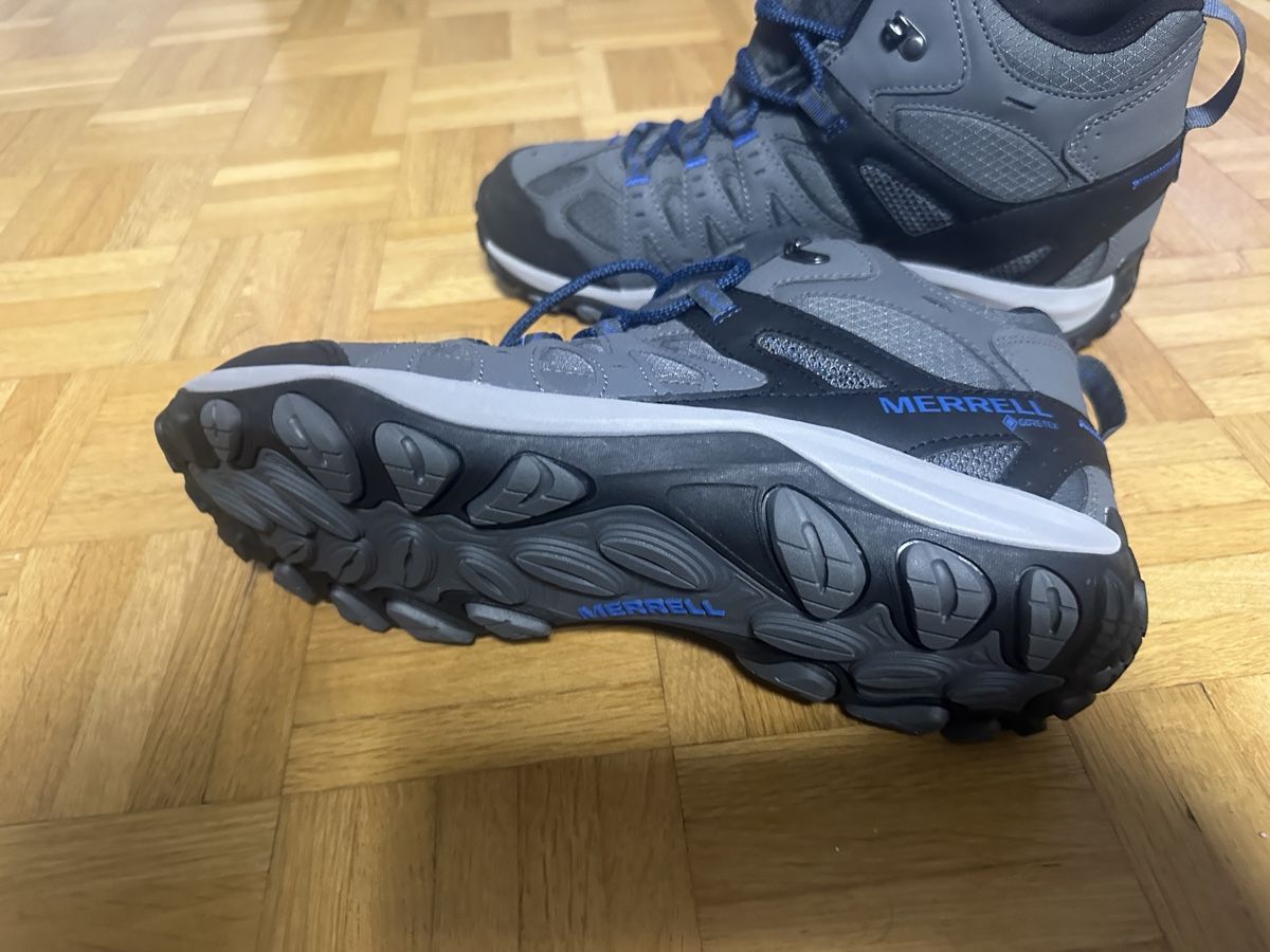 Merrell Scarpe da uomo: Merrell Accentor 3 Sport Mid Goretex, Trekkingsch, grau, 45 – Nuovo e nell'imballaggio originale da Neuchatel venduto da feta_ze 1