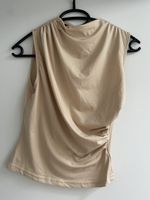 Damen Top ärmellos beige, Grösse S