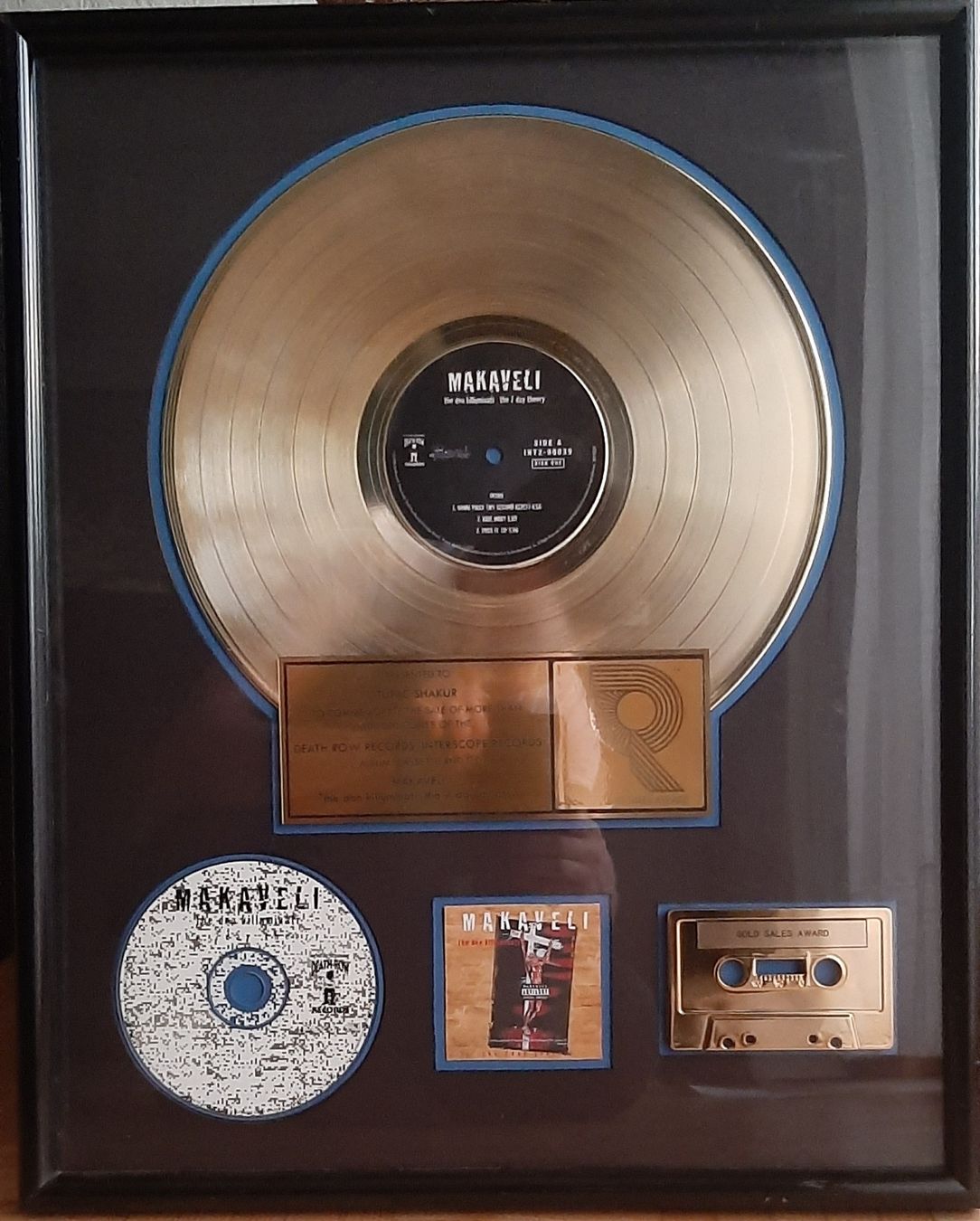 Sonstiges zum Sammeln & Seltenes: 2Pac RIAA award - Makaveli - Presented to 2Pac - rare – Gebraucht aus Watt von Tomaf