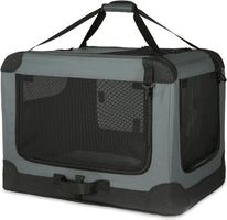 Faltbarer Hundekäfig Reisebox M 76x54x54 cm grau