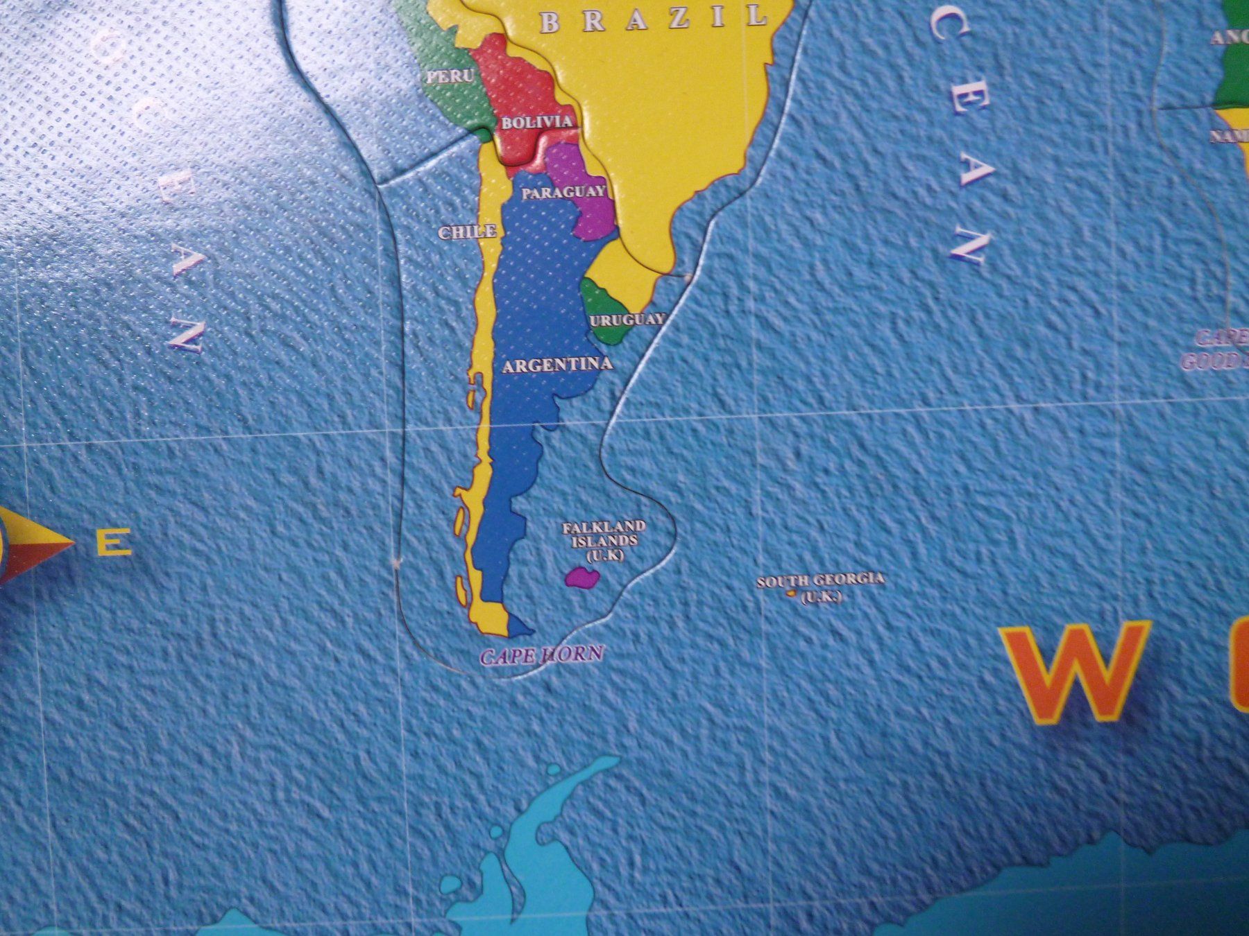 Puzzle: WORLD MAP Puzzle  "vintage"  36 Teilig Karton – Usato da Dättlikon venduto da Mamakuga 4
