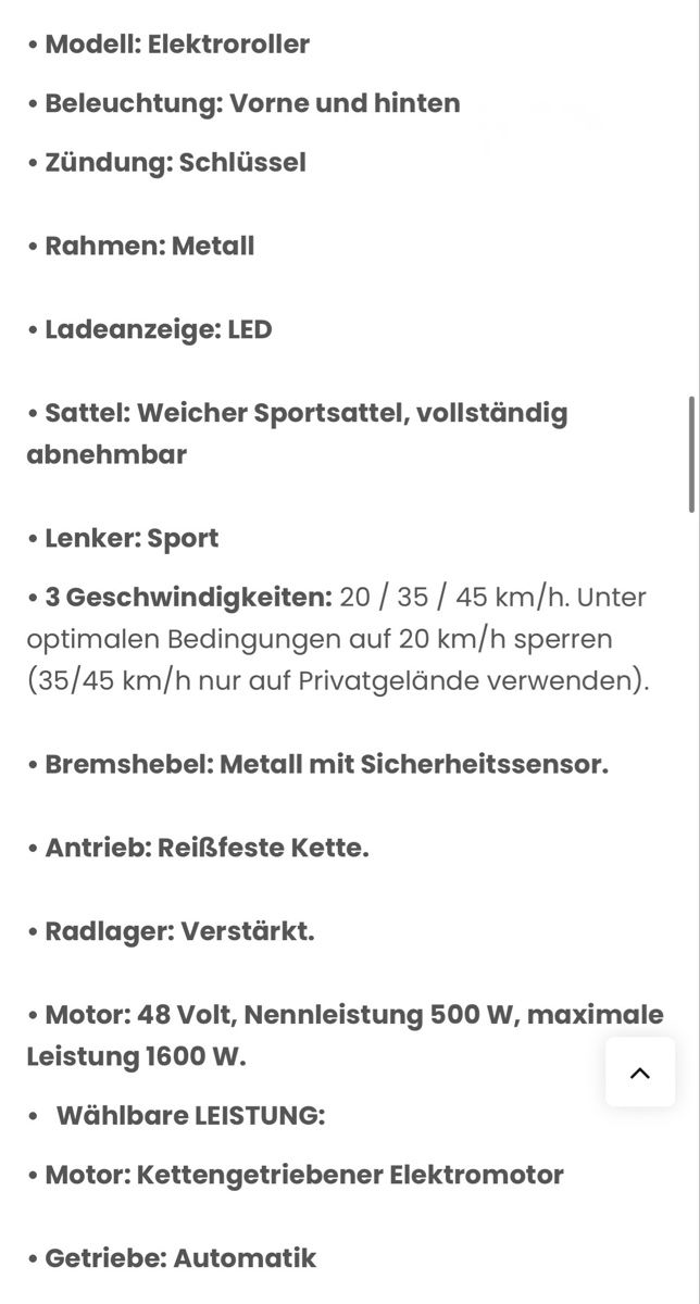 Scooter: Elektroscooter – Usato da Hofstetten BE venduto da Alpheidi75 3