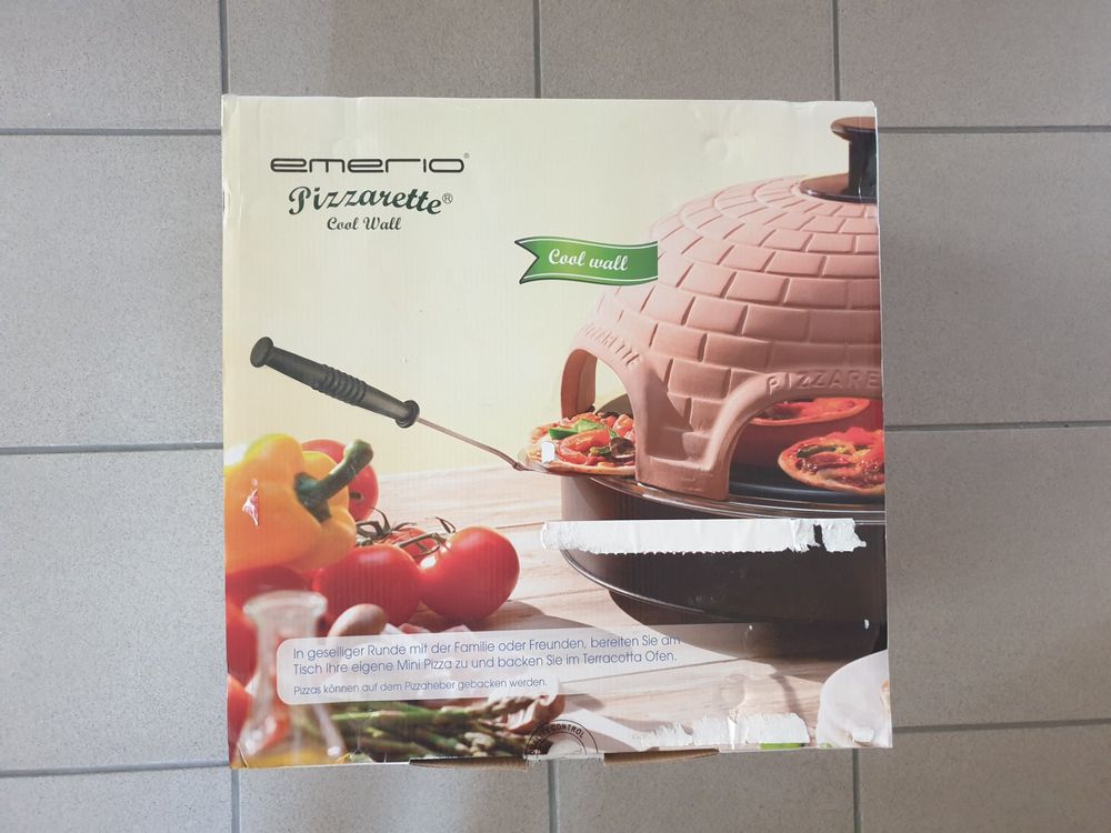 Emerio PIZZARETTE PO-116124.1 Four à pizza original avec couvercle en