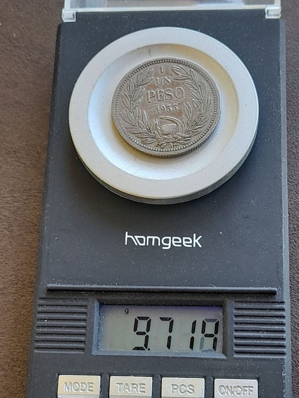 Alle Münzen: 1 Peso 1933 République du Chili – Gebraucht aus Basel von Basel_20 8