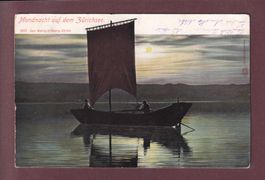 ZÜRICHSEE - Segelschiff - Mondschein - 1906