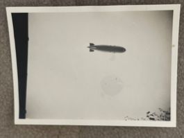 Privatfoto (8 von 10) Zeppelin LZ-126 über Basel 1924 9x6cm