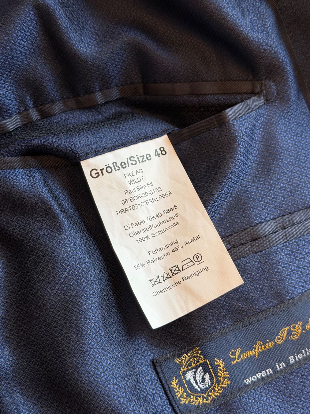Completi: PKZ Paul Navy Slim Anzug – Usato da Bern venduto da clumsyAvocado 7