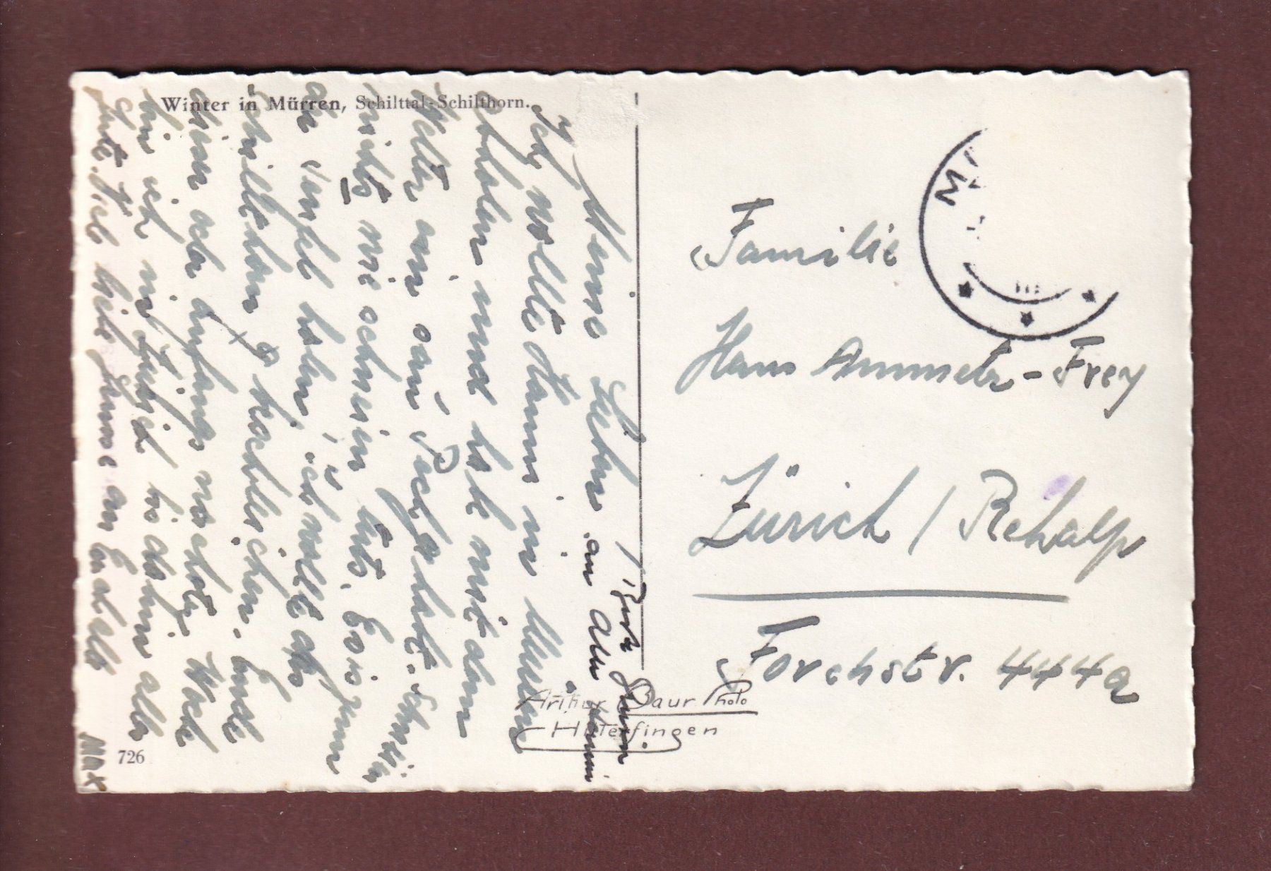 Cartoline postali: Winter in MÜRREN – Usato da Pully venduto da nicecards 1