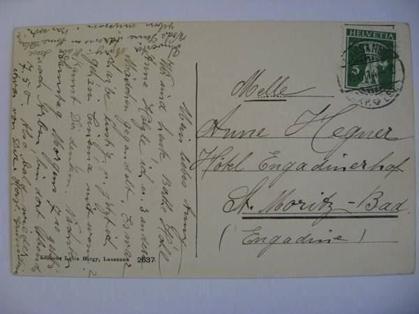Cartoline postali: AK  Lausanne - La Cathédrale – Usato da Gundetswil venduto da Egro01 1
