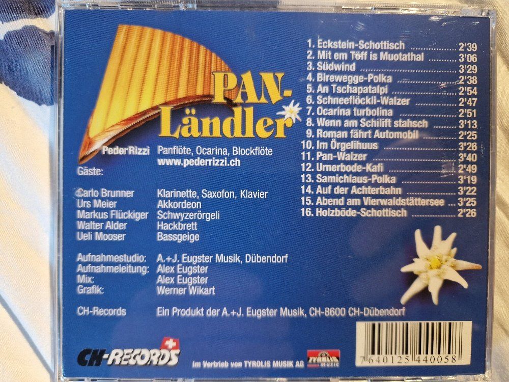 CD: Peder Rizzi: Pan-Ländler – Usato da Brittnau venduto da Zibu 1