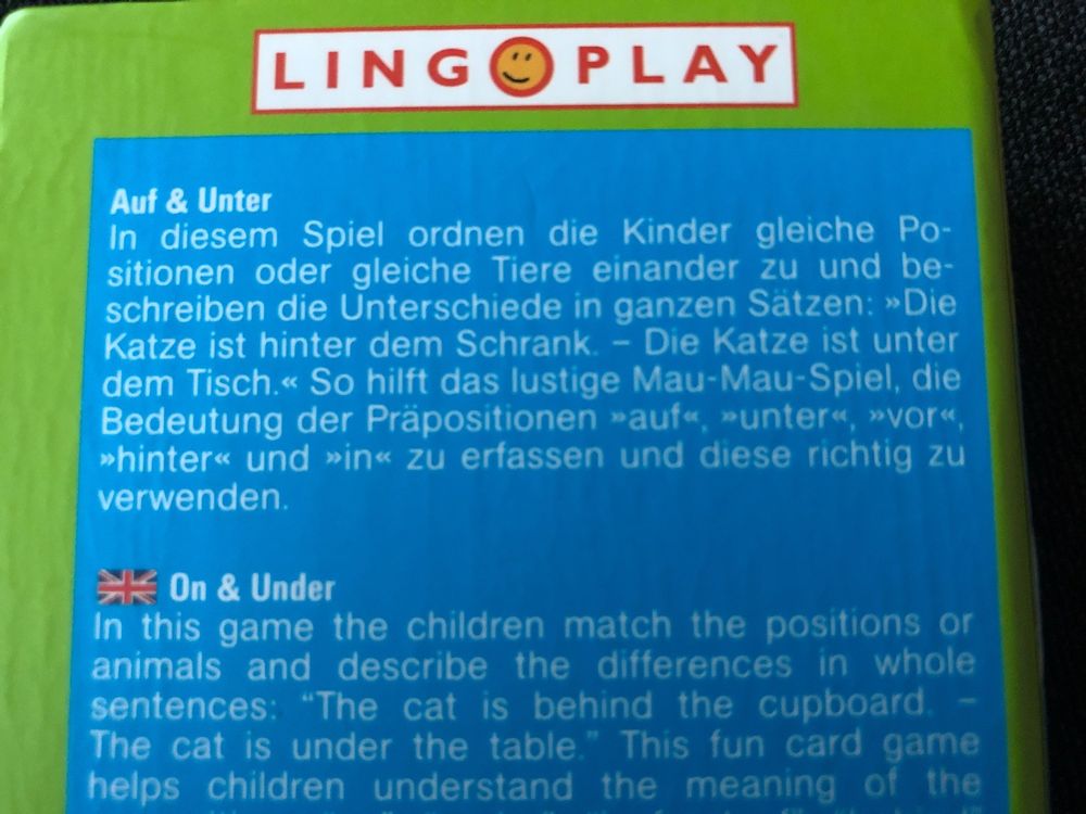 Lingoplay Sprachförderung Präpositionen Präpofix (Neu und ...