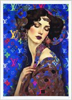 Death NYC Ltd Ed Pop Art Druck " Vuitton Klimt