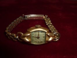 VINTAGE DULUX 18 KT. GOLD  HANDAUFZUG