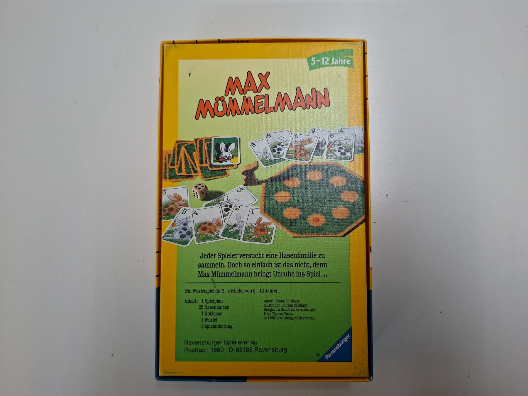 Ravensburger Giochi: Max Mümmelmann Spiel – Usato da Wettingen venduto da Wendemarket 1