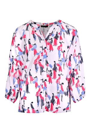 Kenny S Shirt Bluse Hemd Pulli 7/8 Ballonärmel XXL 46