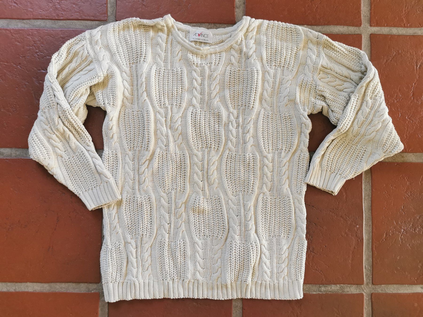 Maglioni & Felpe: Advance by Josephine Rauch; beige Grobstrick-Pullover Gr. 36 – Usato da Boniswil venduto da Totomat-Lady