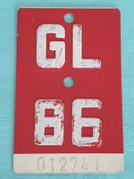 Fahrradnummer Velonummer GL 86