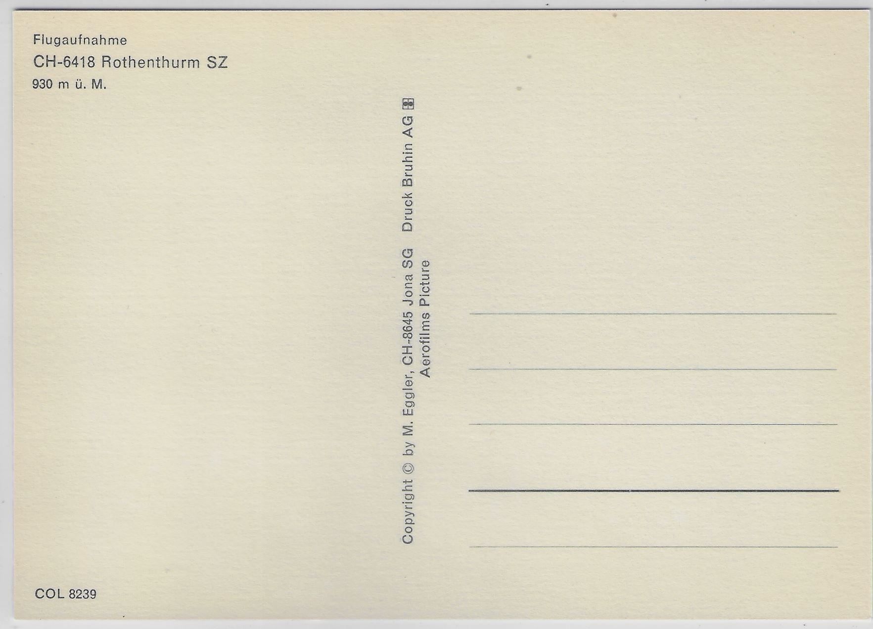 Cartoline postali: Flugaufnahme Rothenthurm SZ – Antico da Ettingen venduto da Kartenplanet 1