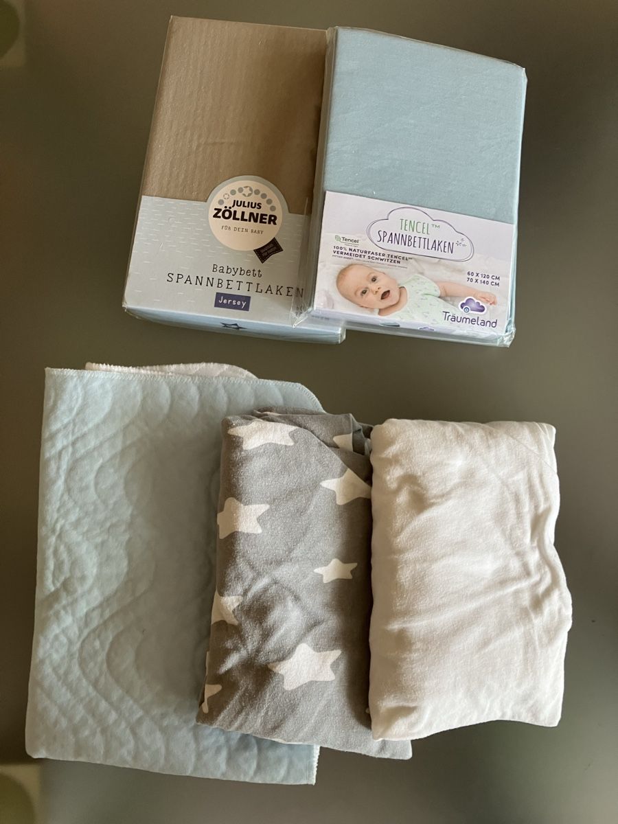 Bettwäsche: 4Fixleintücher 1Molton – Neu (gemäss Beschreibung) aus Baar von Pulsatilla