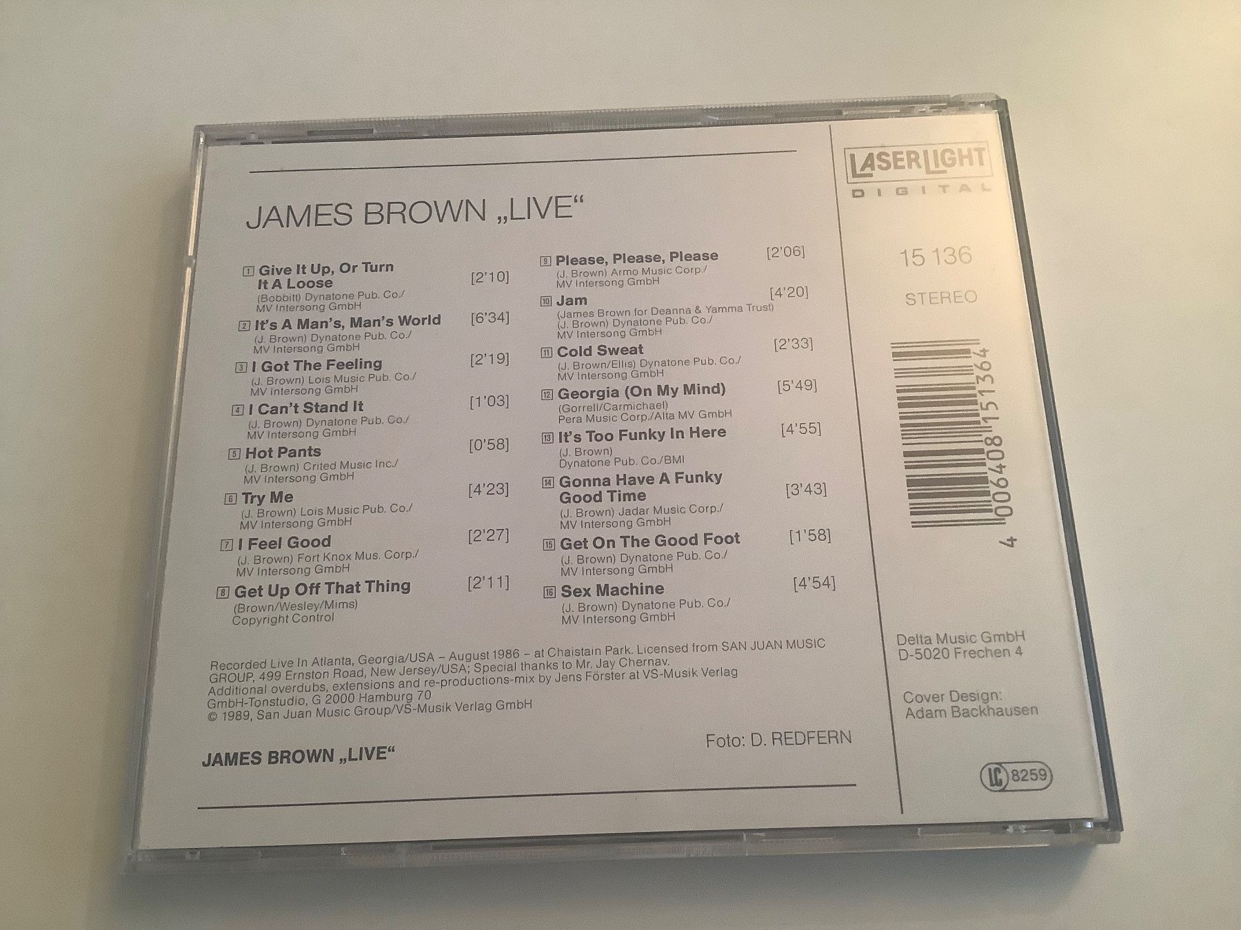 CD: James Brown / LIVE – Usato da Dübendorf venduto da Troll_88 1