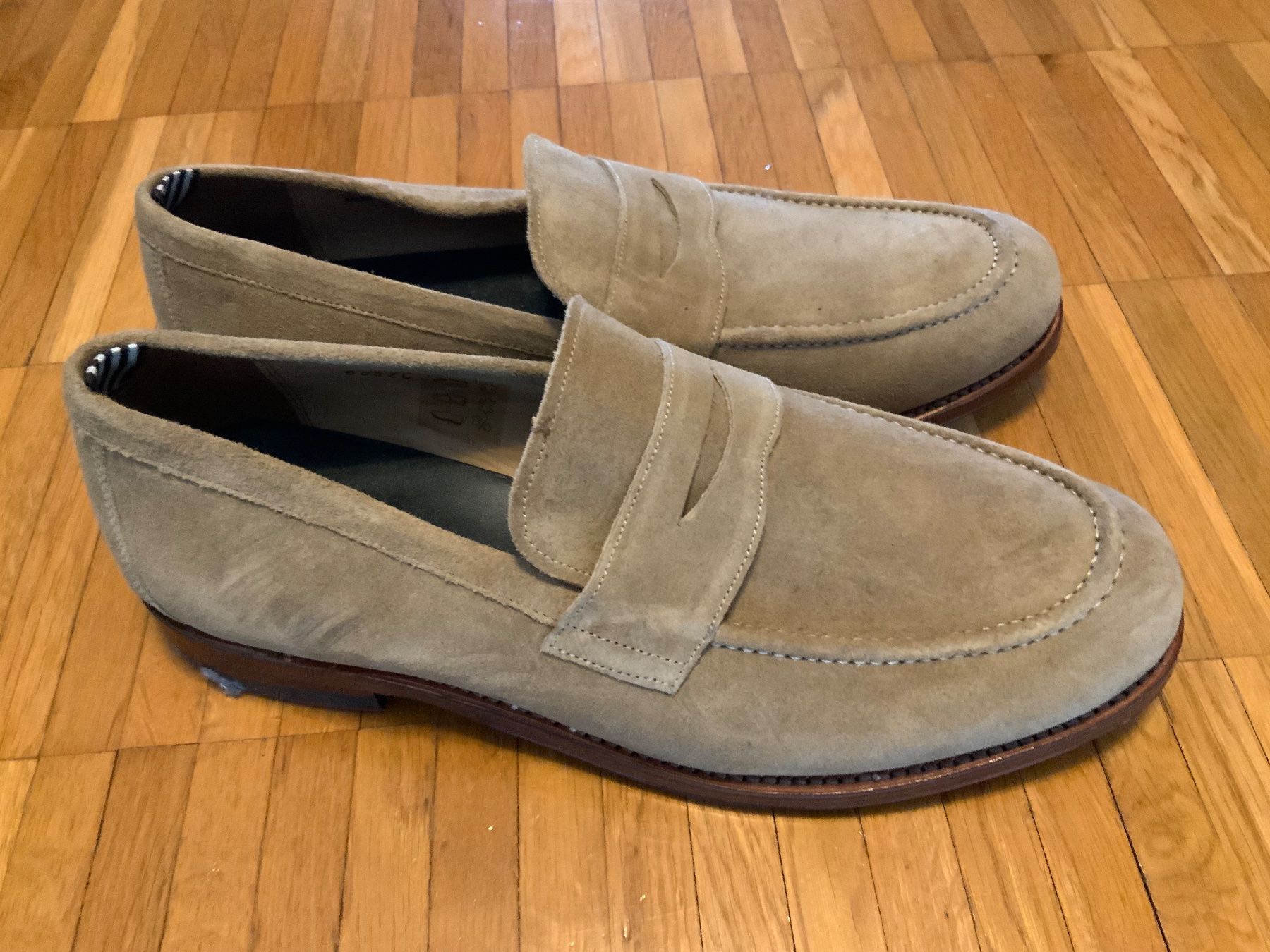 Scarpe da uomo: Herren Loafer Wildleder beige 43 Neu – Nuovo (secondo la descrizione) da Kilchberg ZH venduto da leon88888888 1