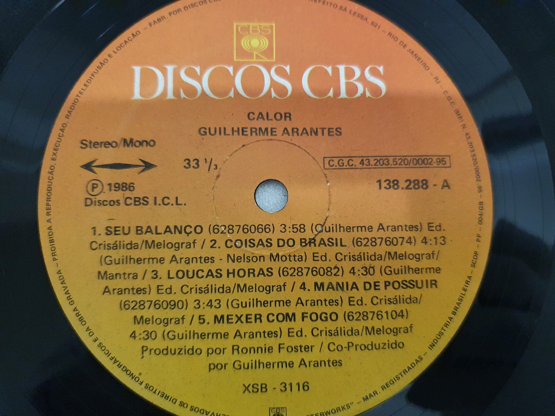 Schallplatten: Guilherme Arantes – Guilherme Arantes – Gebraucht aus Uster von Vinyl-Leidenschaft 5