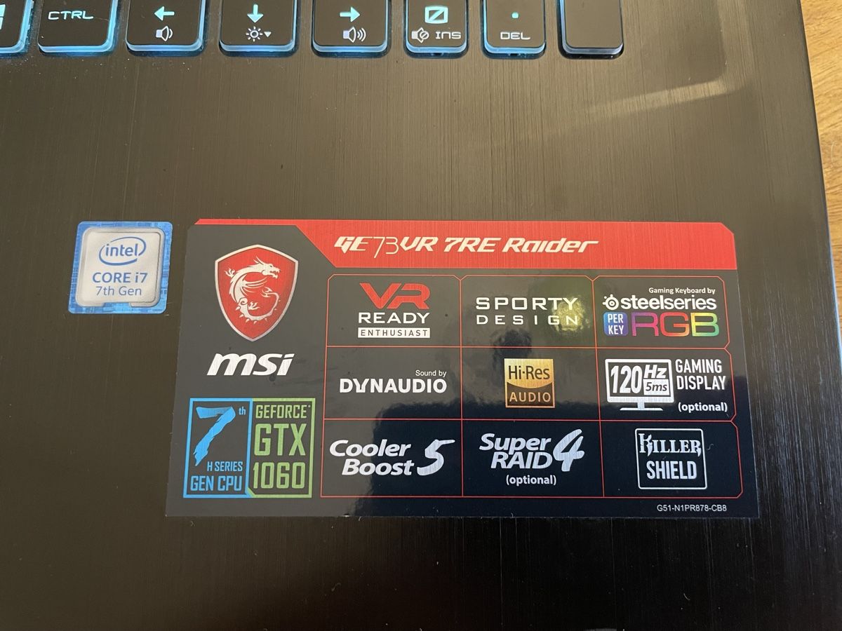 MSI Notebooks: MSI GE73VR 7RE Raider 17.30", CH, Intel Core – Gebraucht aus Lausanne von Mickk 3