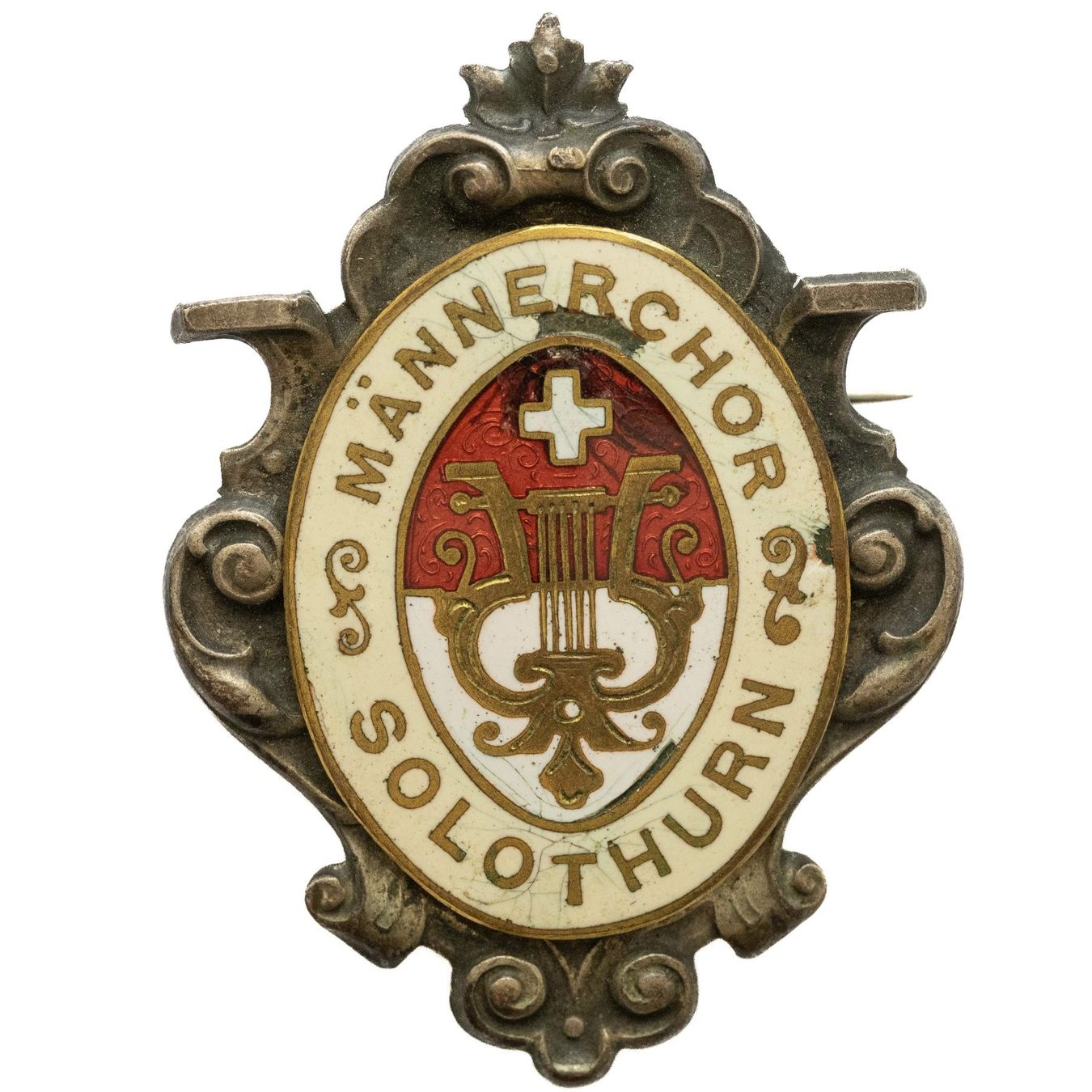 Medaglie: Männerchor Solothurn emailliert A. Belada Wien – Usato da Rotkreuz venduto da Swiss-Coins