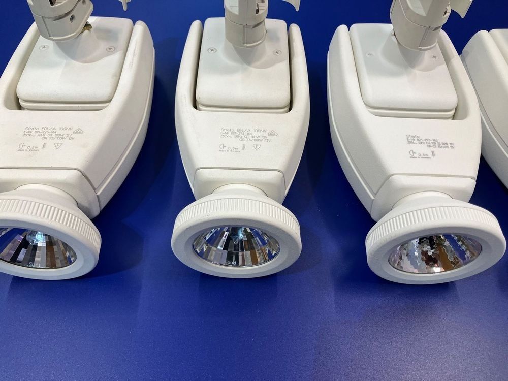 Lampade: 5 Stück AEG Strato-Halogen Strahler mit 3-Ph. Adapter – Usato da Neunkirch venduto da liquidationen_8152 2