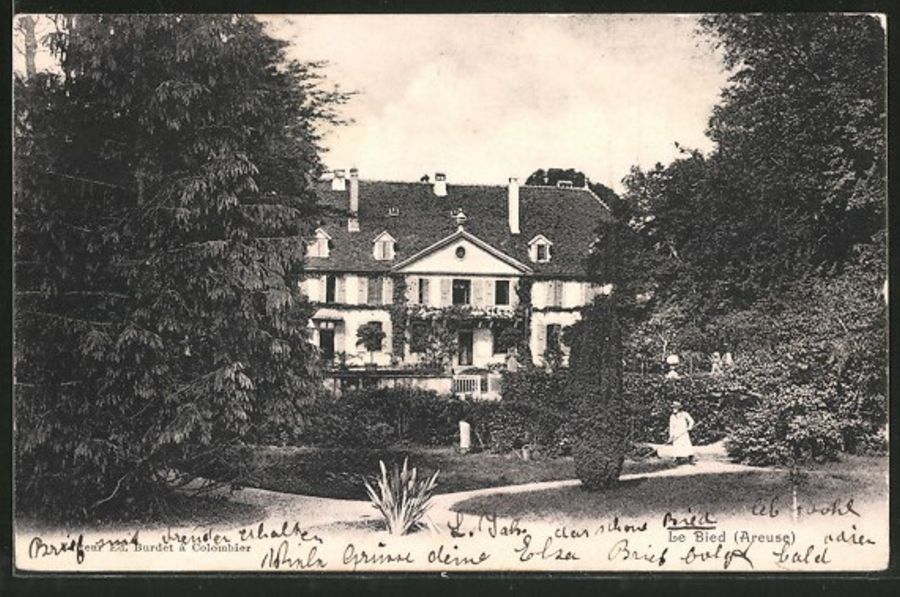 Cartoline postali: Le Bied, Areuse, circulée 1910 – Usato da Frauenfeld venduto da POML