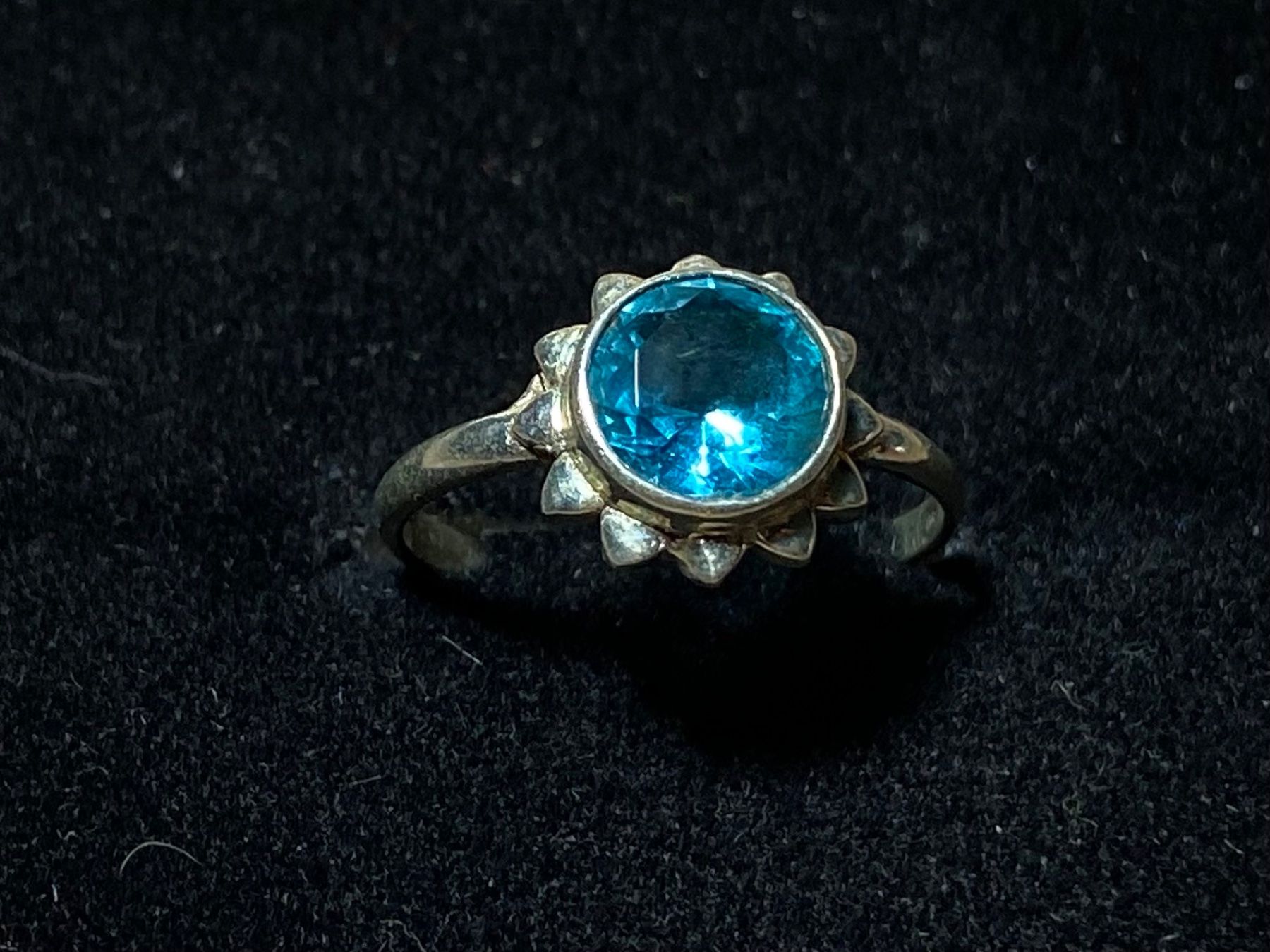 Anelli: Feiner 925 Silber Ring mit natürlichem Blautopas – Nuovo e nell'imballaggio originale da Laax venduto da Kiki_Kingdom3 3