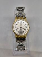 Swatch Damenuhr, verziertes Armband, gebraucht