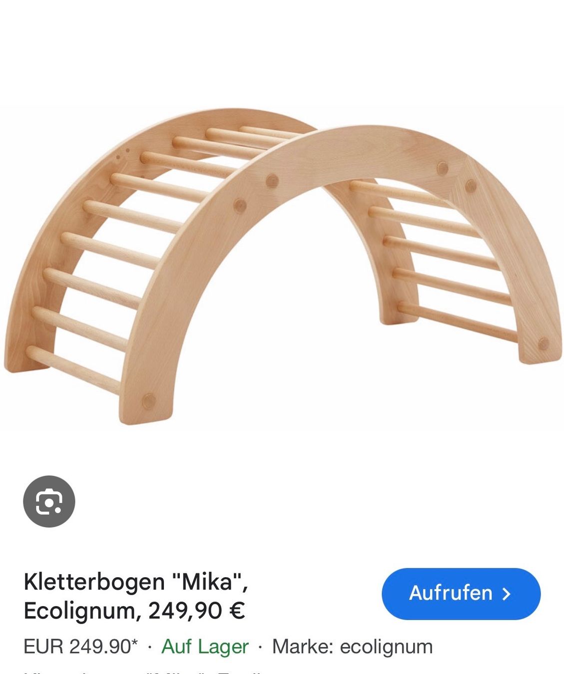 Giocattoli: Kletterturm, Kletterbogen (Montessori Bogenwippe) – Usato da Rifferswil venduto da nanazola 1